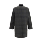 Etro Blue Wool Oves Aries Coat