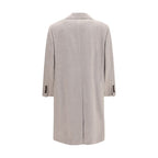 Brunello Cucinelli Beige Wool Oves Aries Coat