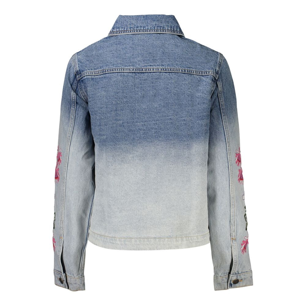 Desigual Blue Cotton Women's Jacket