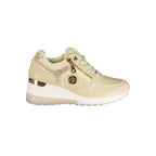 Laura Biagiotti Beige Polyurethane Women's Sneaker