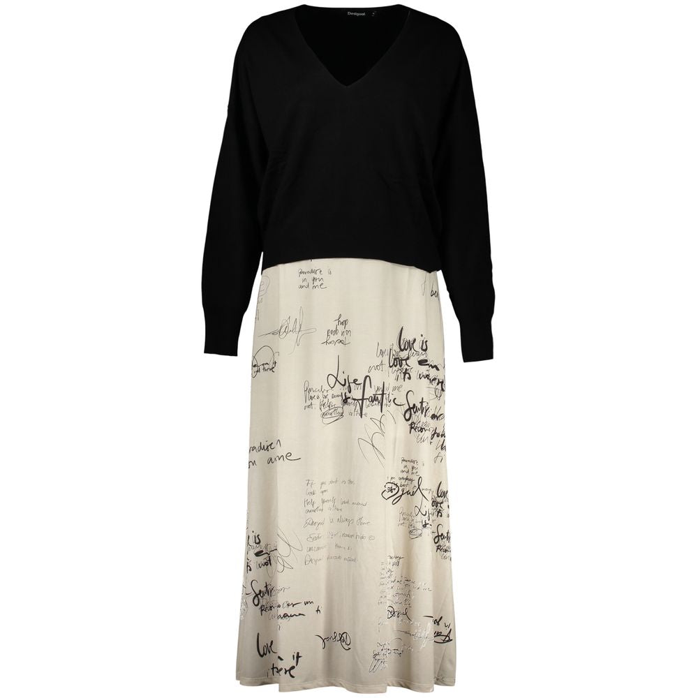 Desigual Bianco Poliestere Donna Dress