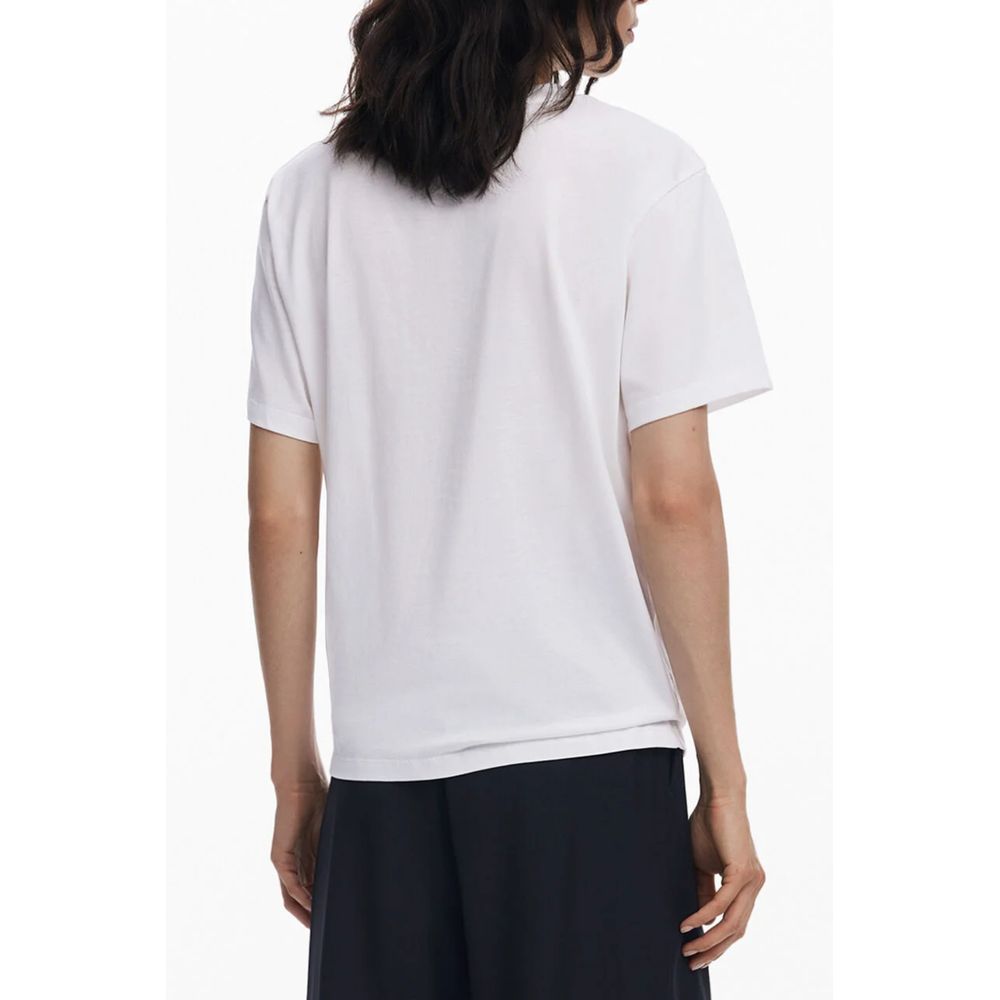 Desigual Bianco Cotton Women's T-Shirt