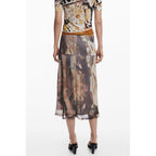 Desigual Beige Polyester Women's Skirt