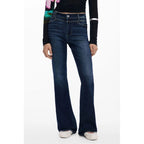 Desigual Blue Cotton Womens Jean