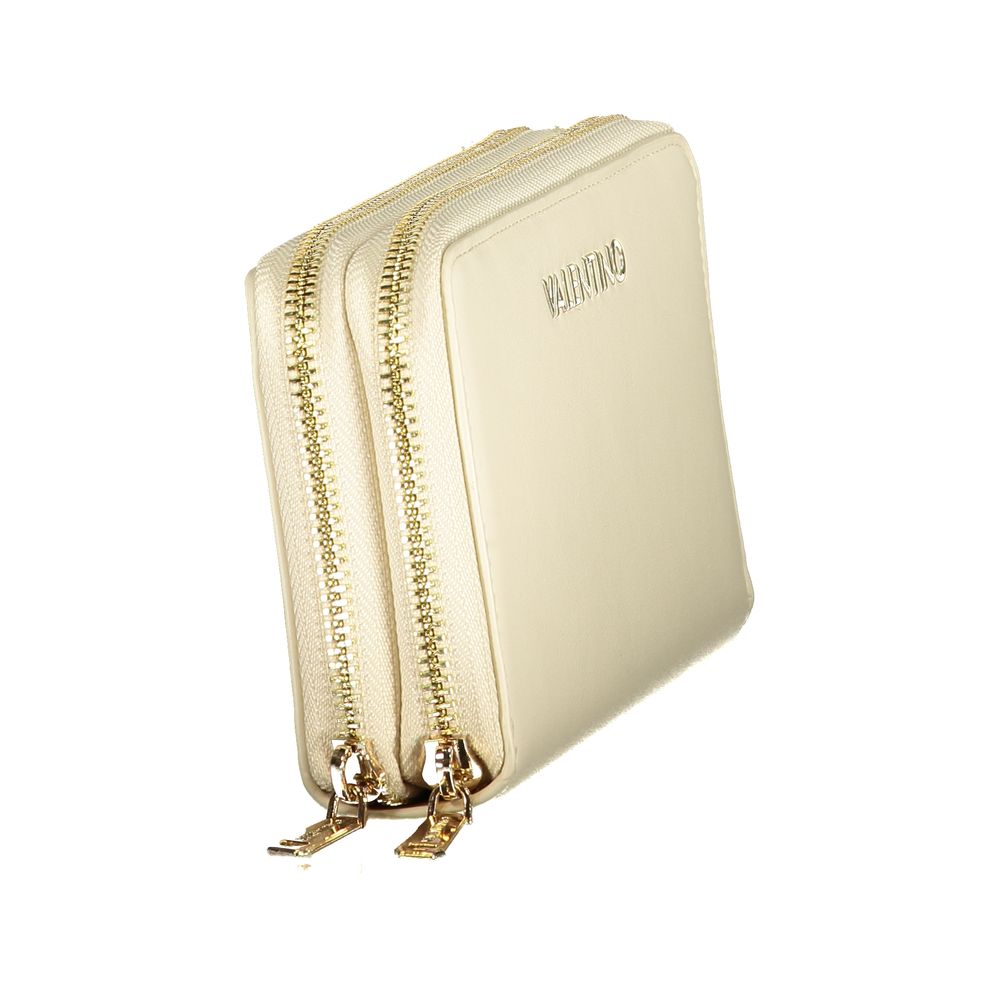 Mario Valentino Beige Polyurethane Women's Wallet