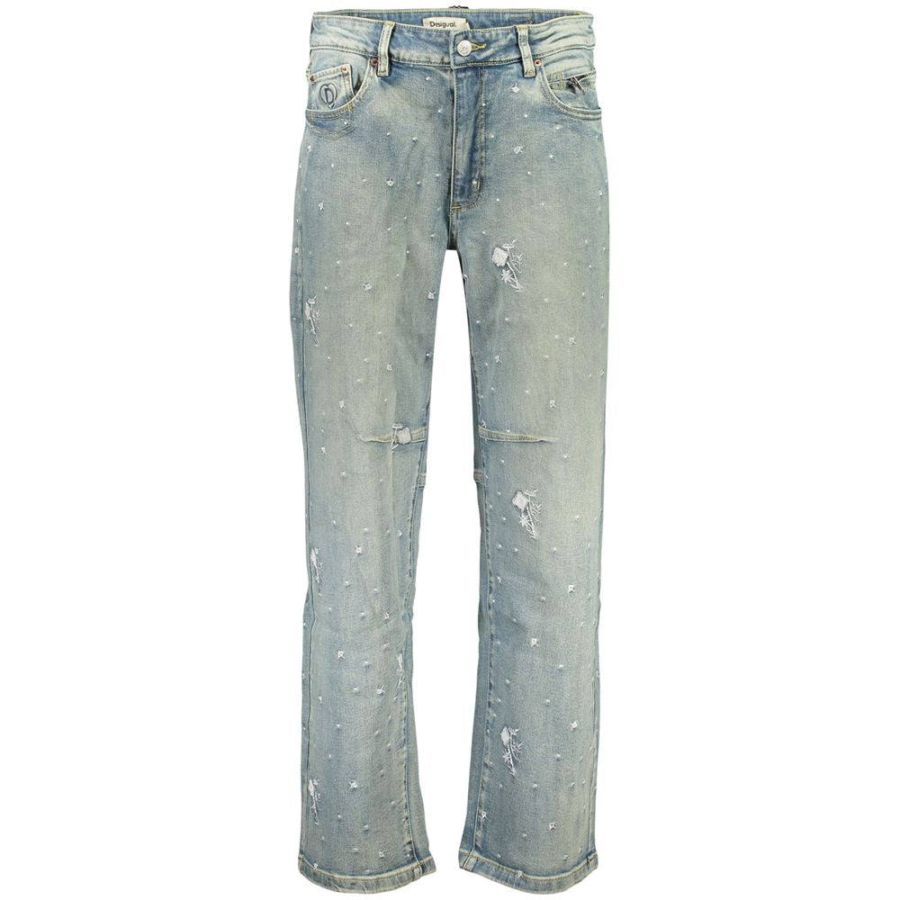Desigual Azzurro Cotton Women's Jeans