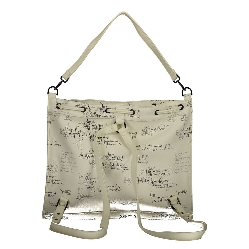 Desigual Bianco Polyurethane Women's Backpack