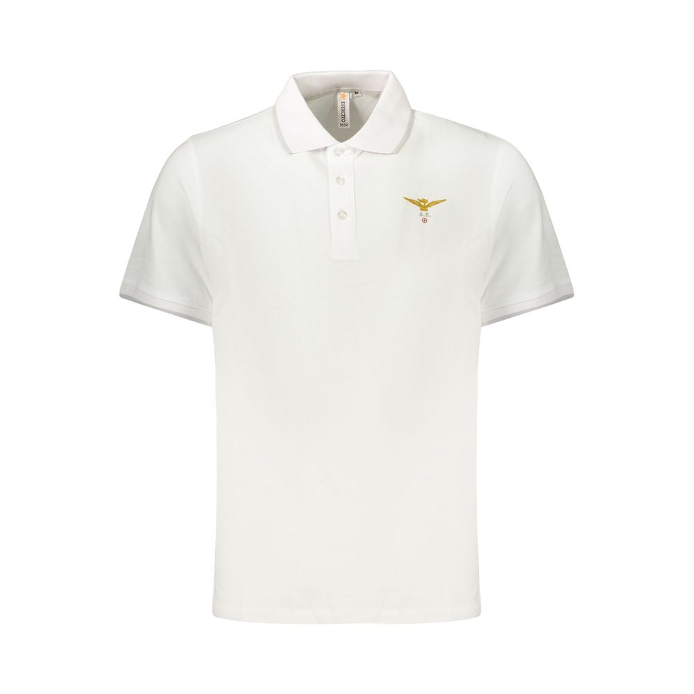 Accademia Militare Bianco Cotton Men's Polo