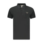 Accademia Militare Black Cotton Men's Polo Shirt