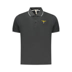 Accademia Militare Nero Cotton Men Polo