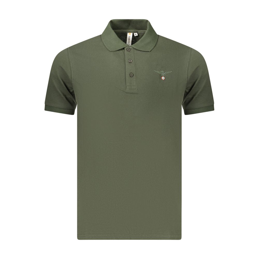 Accademia Militare Green Cotton Men's Polo