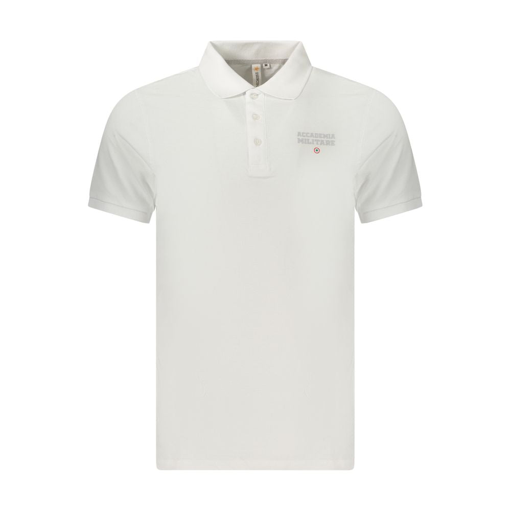 Accademia Militare White Cotton Men's Polo Shirt