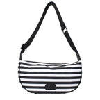 Karl Lagerfeld Black Fabric Crossbody Bag