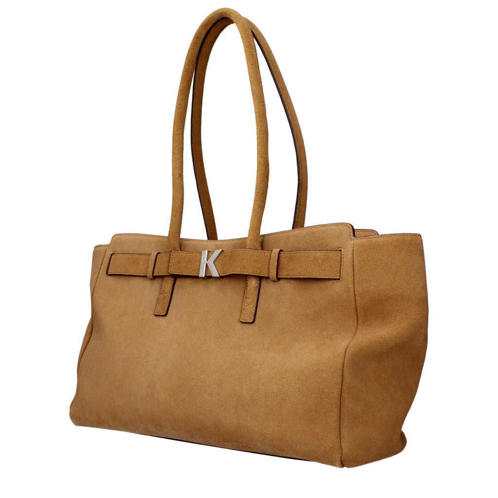 Karl Lagerfeld Brown Leather Shoulder Bag