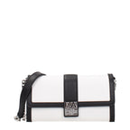 Karl Lagerfeld White Leather Clutch Bag