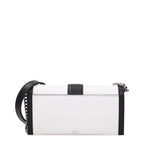 Karl Lagerfeld White Leather Clutch Bag