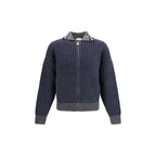 Versace Gray Wool Oves Aries Sweatshirt