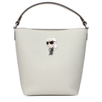 Karl Lagerfeld Gray Leather Handbag