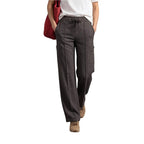 Street One Brown Polyester Cargo Pants