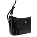Vivienne Westwood Black Calf Leather Bos Taurus Shoulder Bag