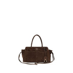 Prada Brown Calf Leather Bos Taurus Shoulder Bag