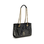 Saint Laurent Black Calf Leather Bos Taurus Shoulder Bag