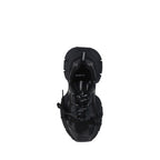 Balenciaga Black Polyurethane Chunky Sneakers