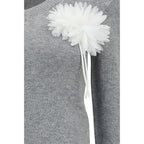 Self-Portrait Gray Cashmere Sweater