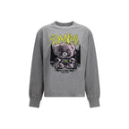Ganni Gray Cotton Sweatshirt