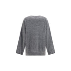 Ganni Gray Alpaca Vicugna Pacos Sweatshirt