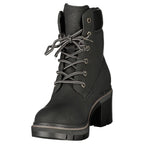 Lumberjack Black Polyester Ankle Boots