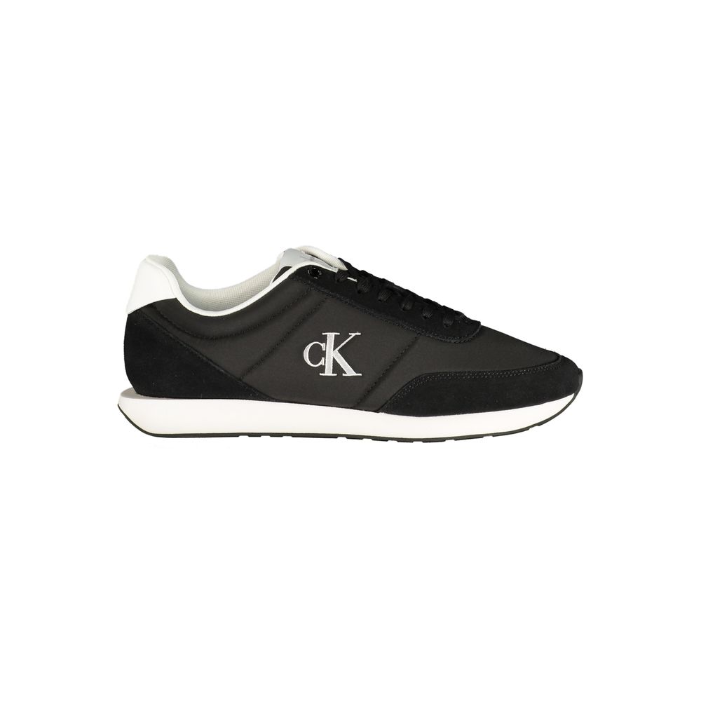 Calvin Klein Black Polyurethane Men's Sneaker
