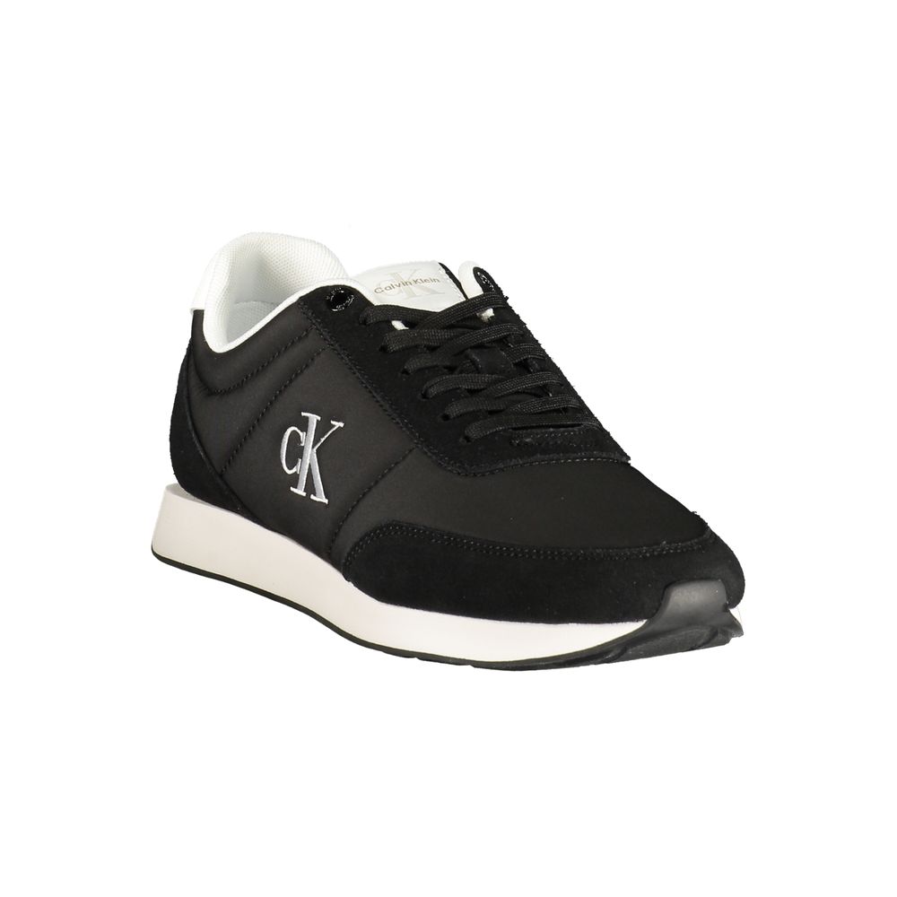 Calvin Klein Black Polyurethane Men's Sneaker