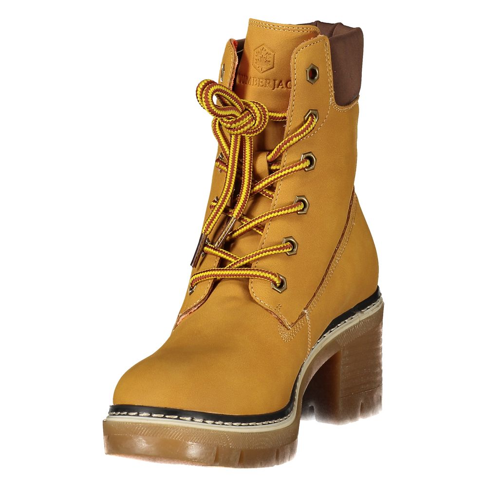 Lumberjack Yellow Polyester Ankle Boots