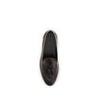 The Row Brown Calf Leather Bos Taurus Slip-On Loafers