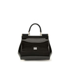 Dolce & Gabbana Black Calf Leather Bos Taurus Handbag