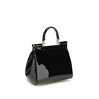 Dolce & Gabbana Black Calf Leather Bos Taurus Handbag