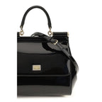 Dolce & Gabbana Black Calf Leather Bos Taurus Handbag