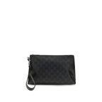 Gucci Black Fabric Clutch Bag