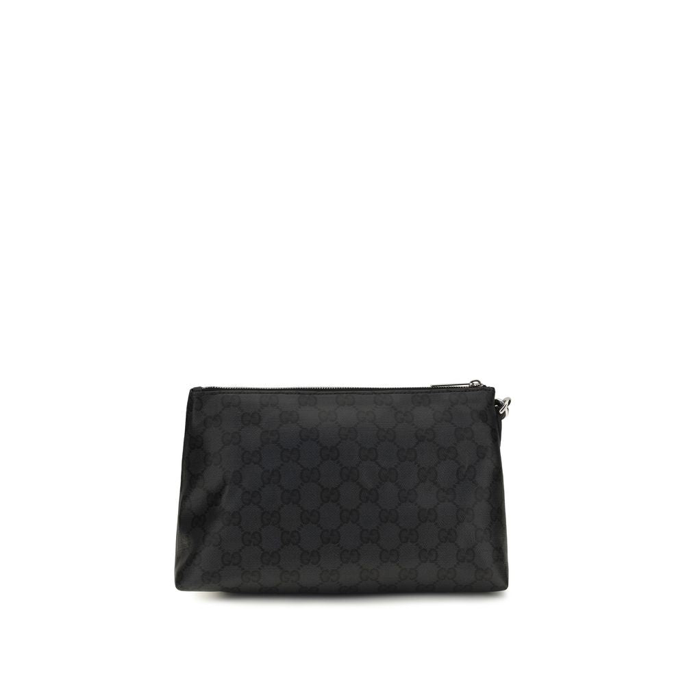 Gucci Black Fabric Clutch Bag