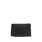 Gucci Black Fabric Clutch Bag