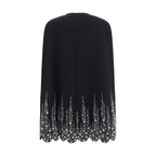 Valentino Garavani Black Wool Oves Aries Coat