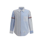 Thom Browne Blue Cotton Pattern Shirt