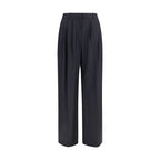 The Row Blue Wool Oves Aries Dress Pants