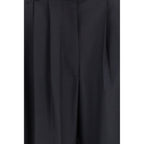The Row Blue Wool Oves Aries Dress Pants