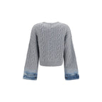 Haikure Gray Wool Oves Aries Sweatshirt