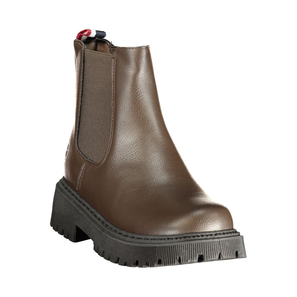 U.S. POLO ASSN. Brown Polyester Women's Boot