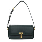 Tom Ford Green Leather Shoulder Bag