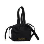 Patou Black Fabric Handbag