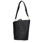 Patou Black Leather Crossbody Bag